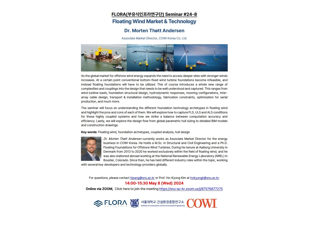 (May 08, 24) Floating Wind Market & Technology, Dr. Morten Thøtt Andersen